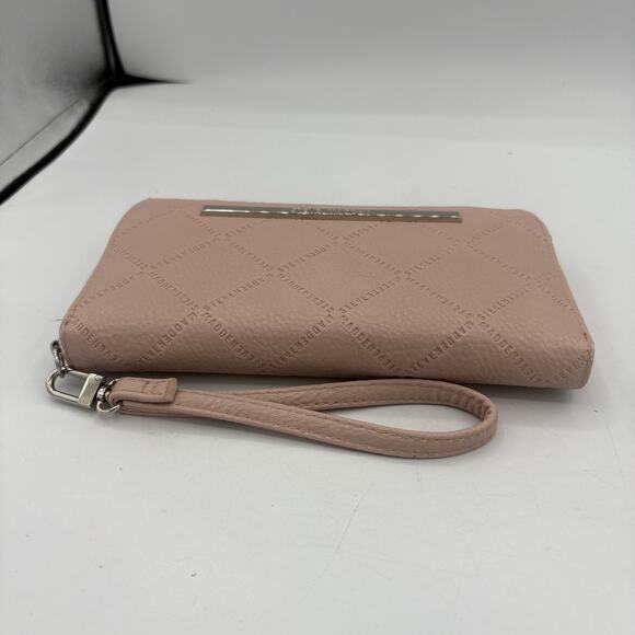 Steve Madden Wallet Womens Zip Around Wristlet Pink Clutch Purse - Picture 4 of 10